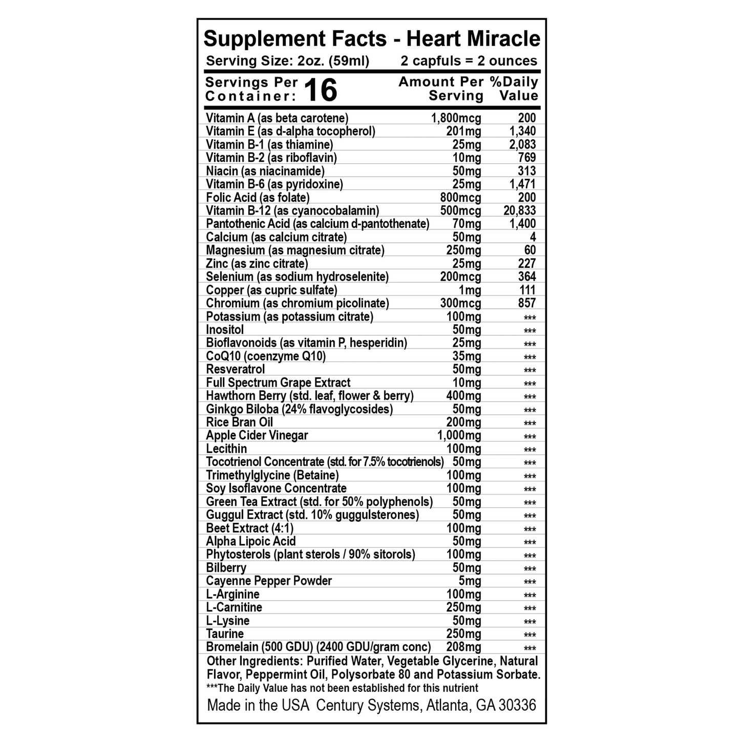 AMARA ORGANICS HEART MIRACLE®